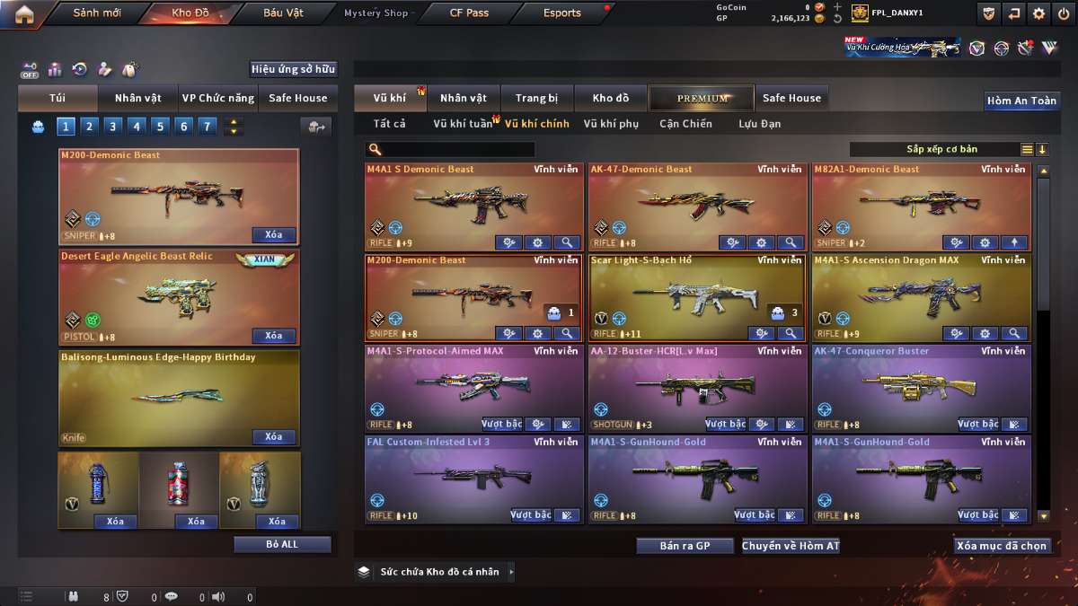 shop acc cf uy tin gia re